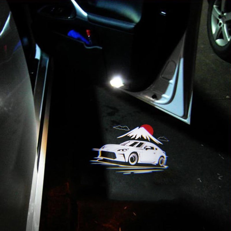 akarin 2PCS LED Car Door Projector Courtesy Lights Ghost Shadow Welcome Lamp Accessories Compatible with ZN8 2022-PRESENT GR 86 (ZN8 2022-PRESENT GR 86-Mount Fuji 02) - Image 2